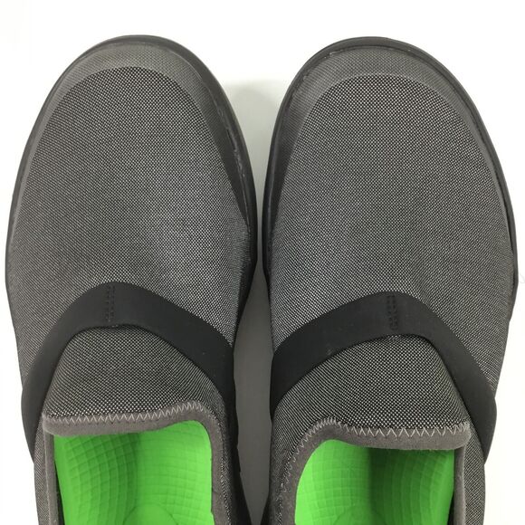Oofos Oomg Low Shoe Womens 8.5 Recovery Slip-On Comfort Gray on Black - Picture 11 of 14